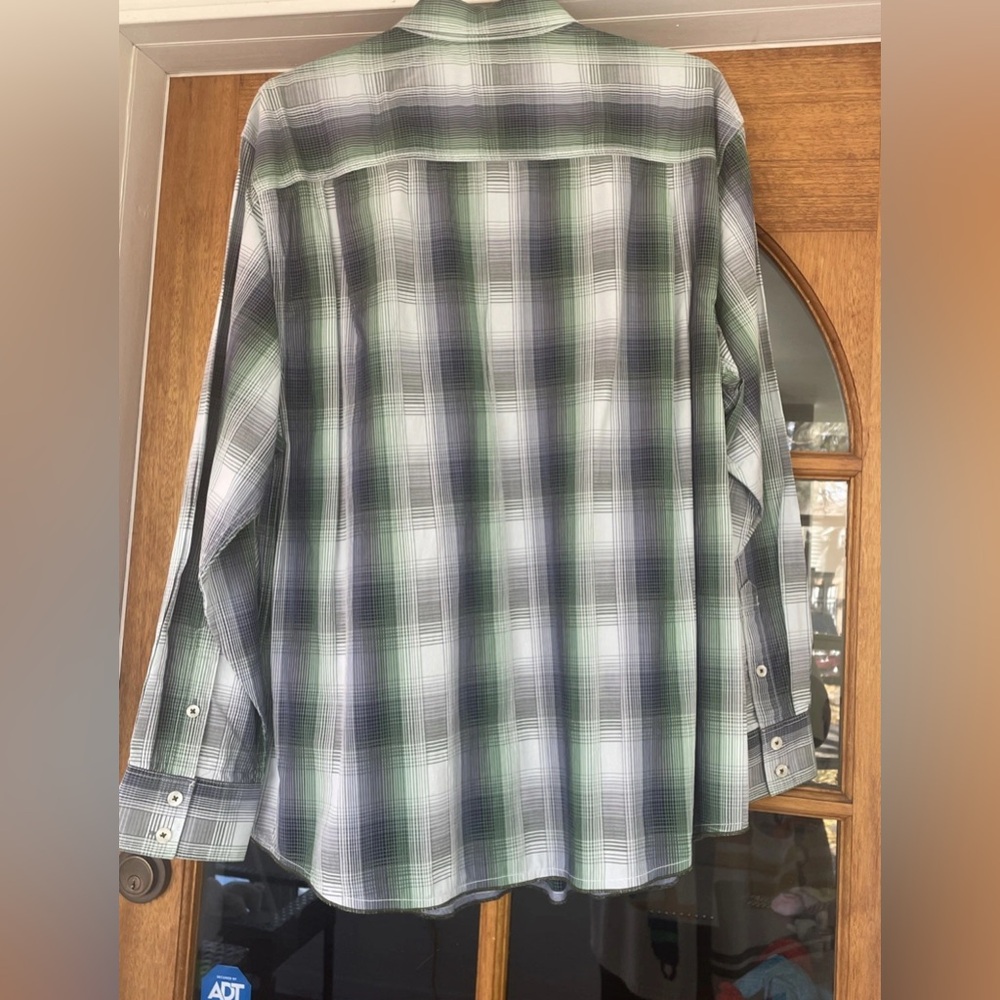 Vintage Tommy Bahama Navy And Green Button Down Shirt Size XXL - Picture 4 of 4